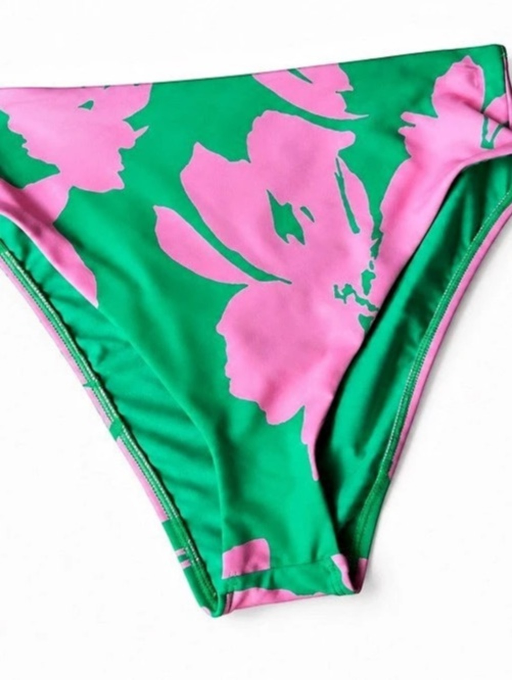 Antonio Melani Floral Bikini Bottom in Green & Pink Size XS NWT